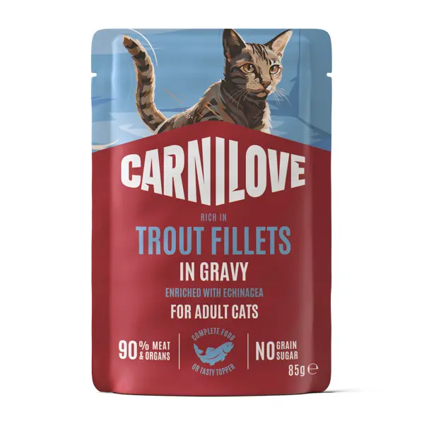 Carnilove Cat Pouch Gravy Trout & Echinacea 85 g