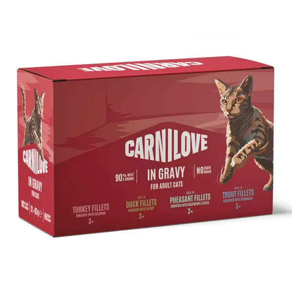 Carnilove Cat Pouch Gravy Multipack 12 x 85 g