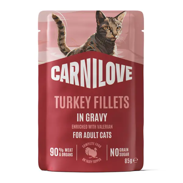 Carnilove Cat Pouch Gravy Turkey & Valerian 85 g