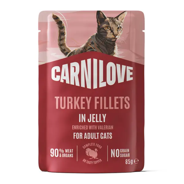 Carnilove Cat Pouch Jelly Turkey & Valerian 85 g