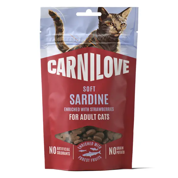 Carnilove Cat Soft Snack Sardine & Strawberry 50 g