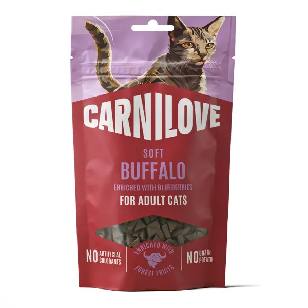 Carnilove Cat Soft Snack Buffallo & Blueberries 50 g