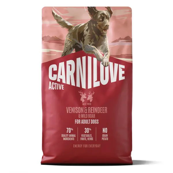 Carnilove Active Dog Dry Venison & Reindeer & Wild Boar Adult All Breeds 4 kg