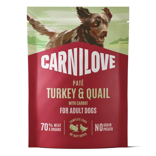 Carnilove Dog Pouch Pate Turkey & Quail with Yellow Carrot 300 g
