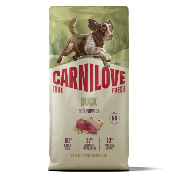 Carnilove True Fresh Dog Dry Duck Puppies 12 kg