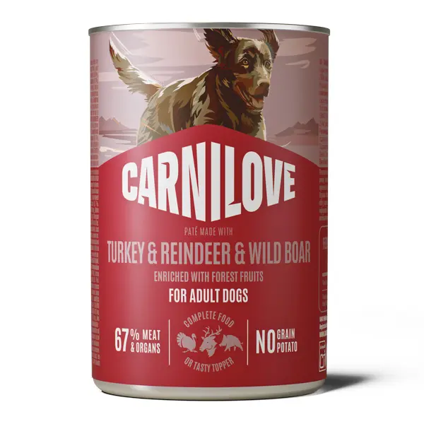 Carnilove Dog Can Pate Turkey & Reindeer & Wild Boar 400 g