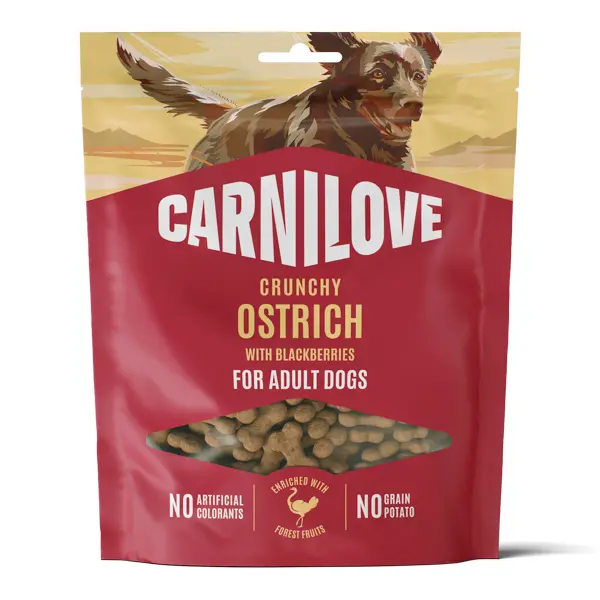Carnilove Dog Crunchy Snack Ostrich & Blackberries 200 g