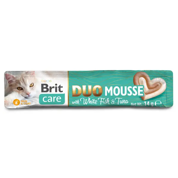 Brit Care Cat Creamy Duo Mousse with White Fish and Tuna 4x14 g