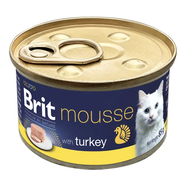 Brit Premium by Nature Cat Mousse with Turkey 85 g