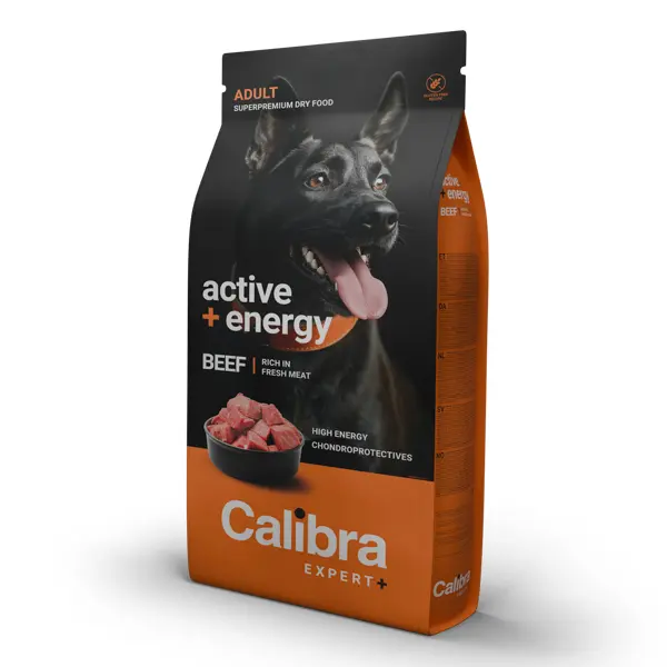 Calibra Dog Expert+ Adult Active & Energy Beef 12 kg