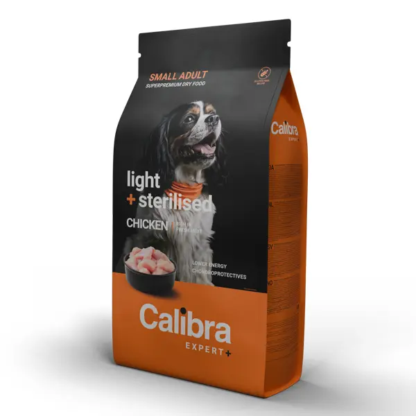 Calibra Dog Expert+ Adult Small Light & Sterilised Chicken 6 kg