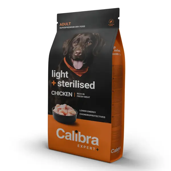 Calibra Dog Expert+ Adult Light & Sterilised Chicken 750 g
