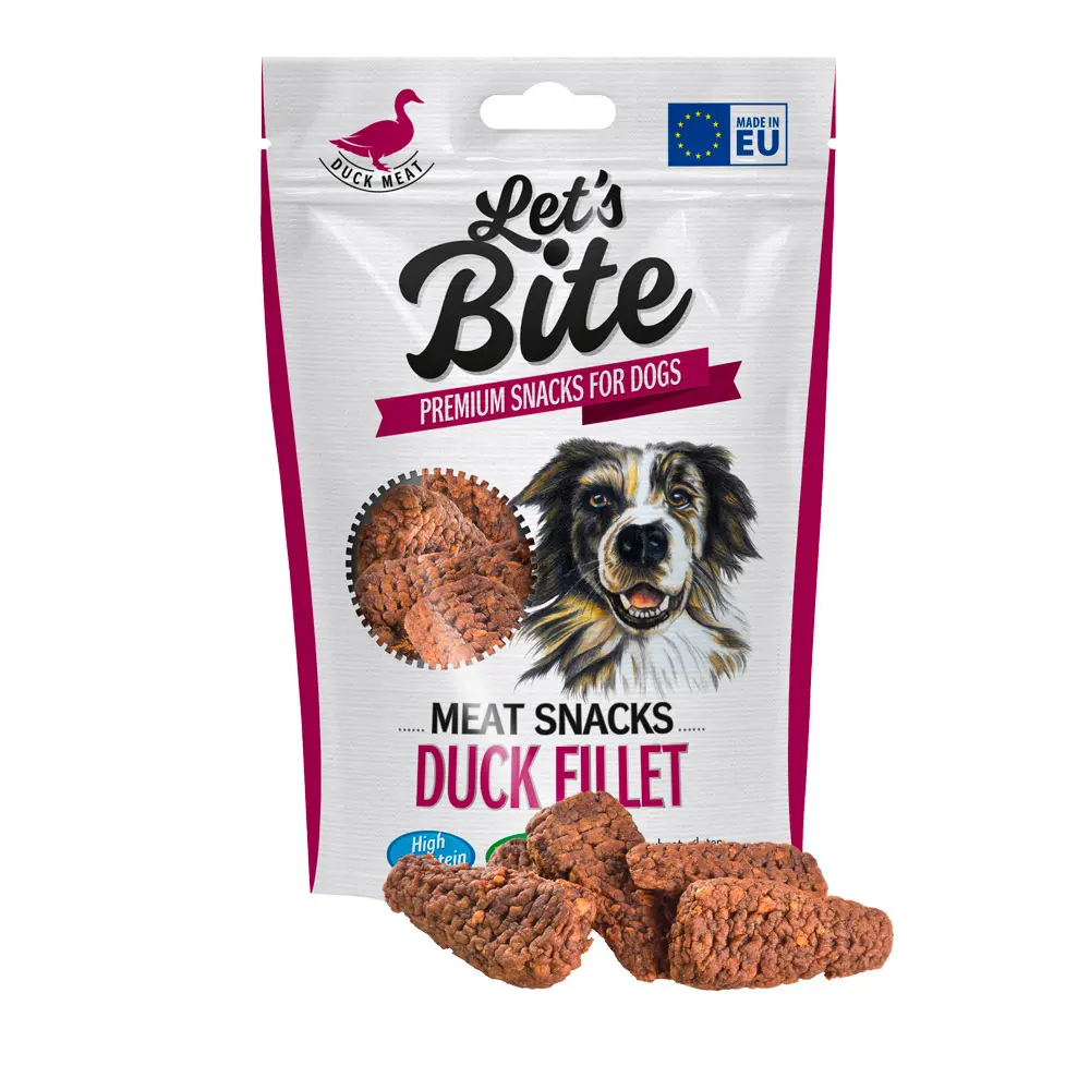 Let's bite meat snacks. duck fillet 80 g