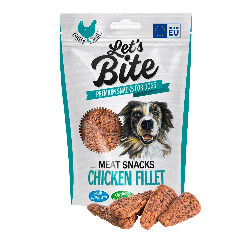 Let's bite meat snacks. chicken fillet 80 g
