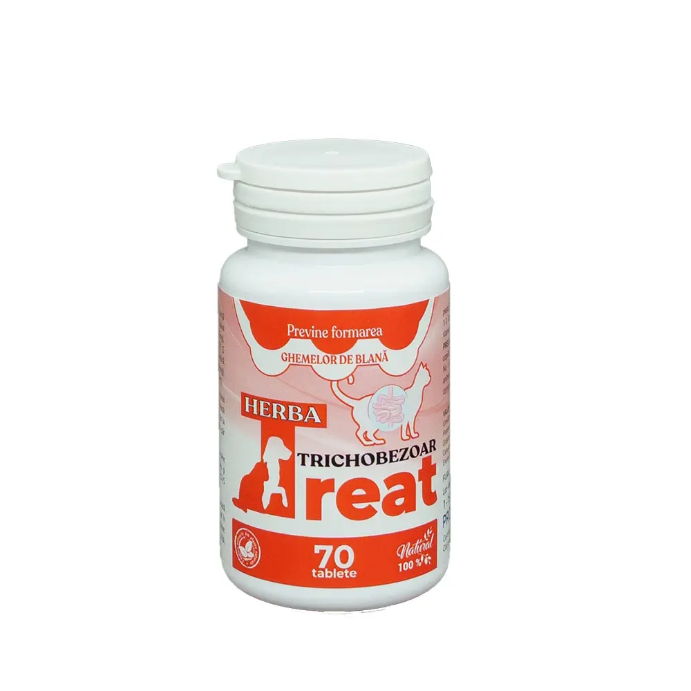 Herba-Treat tablete trichobezoare cutii 70tb