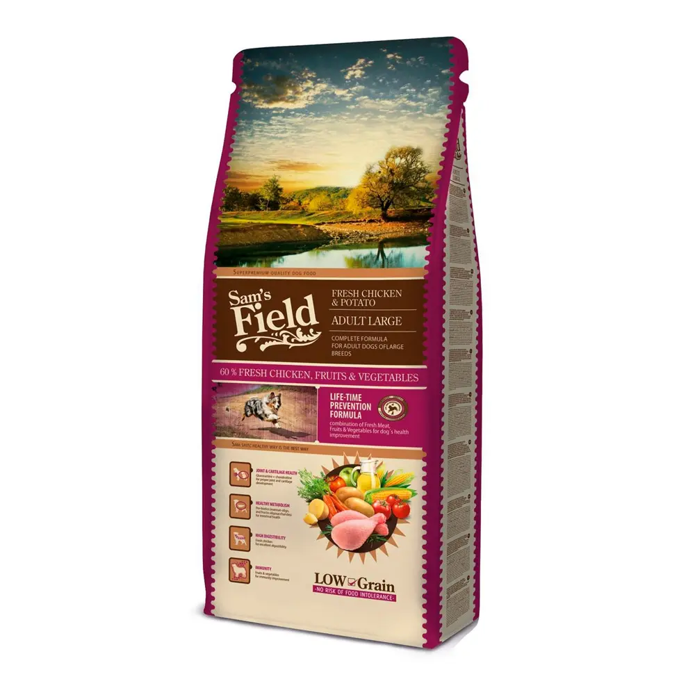 Sam's field fresh chicken & potato adult large 13lg