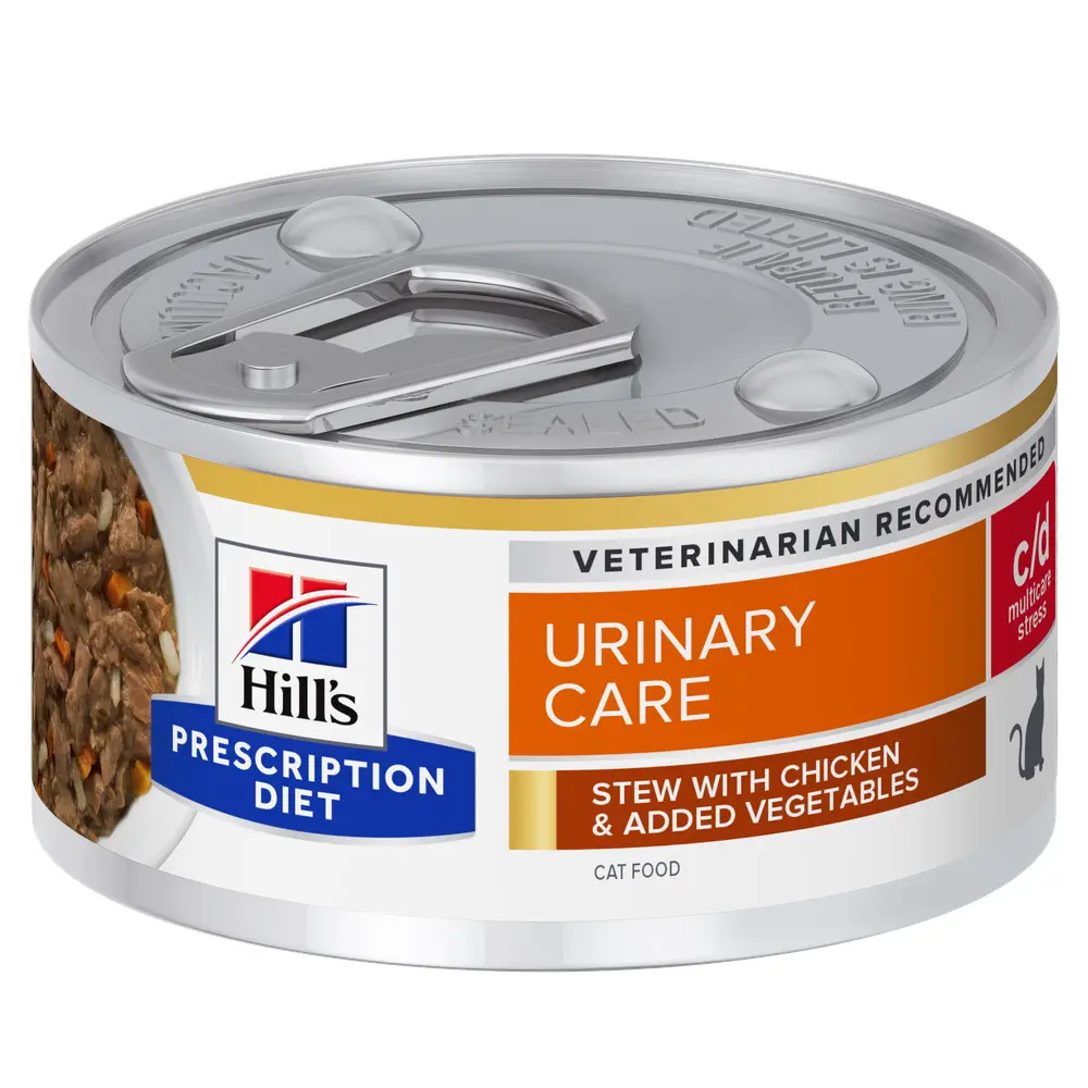 Hills PD FELINE C/D STRESS CHK & VG STEW 82 G
