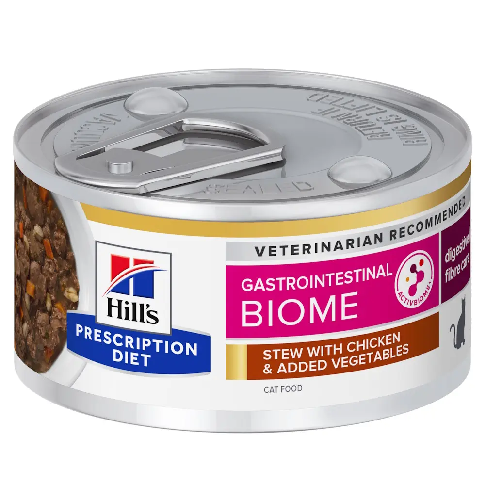 Hills PD FELINE GI BIOME CHK & VG STEW 82 G