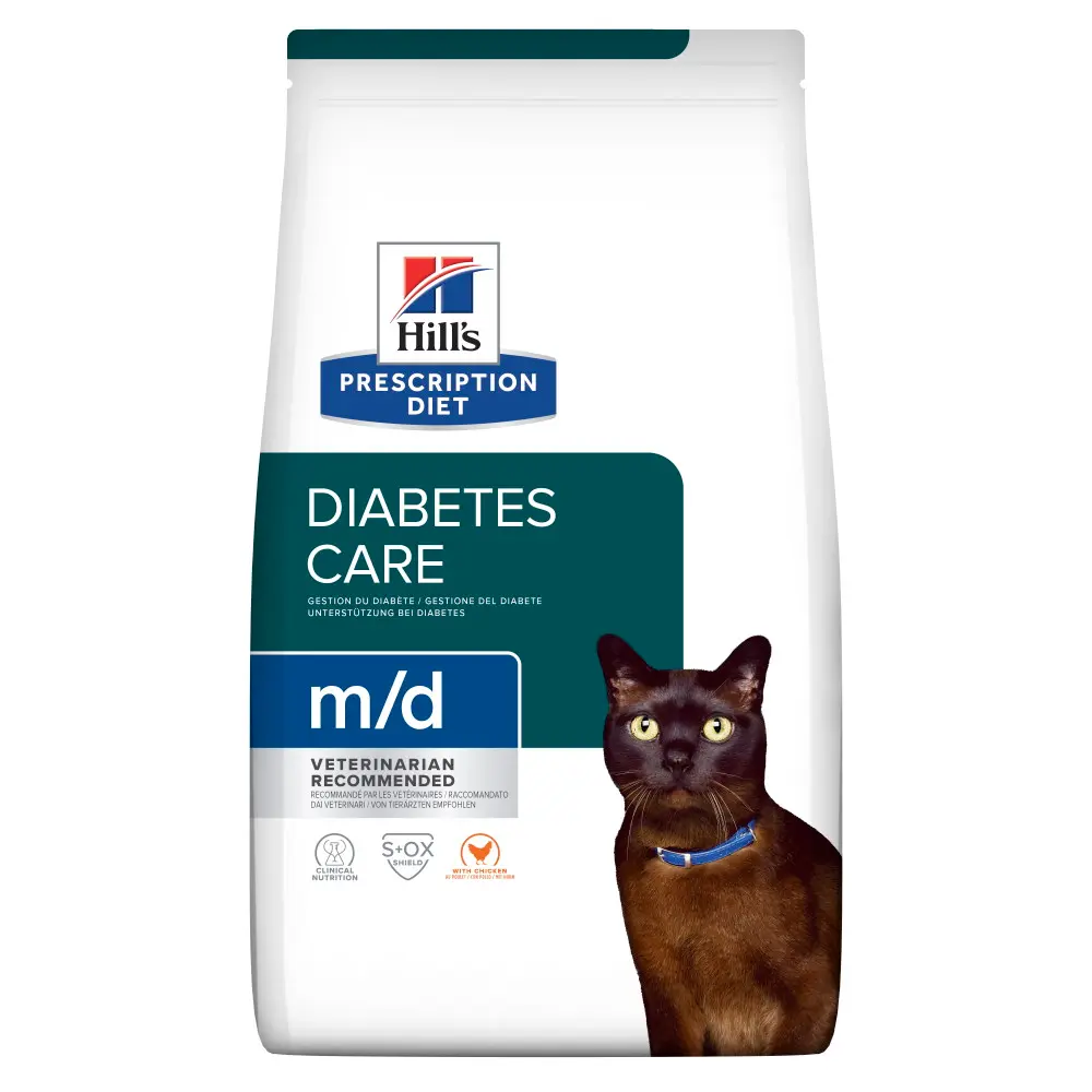 Hills PRESCRIPTION DIET Feline m/d, hrana pentru pisici cu diabet: 1.5 kg, control glicemic