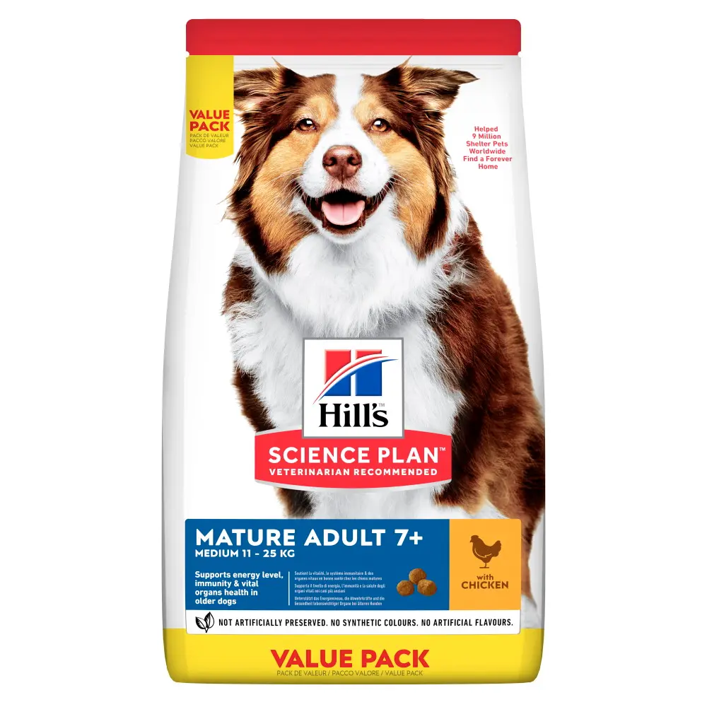 Hills SP CANINE MATURE MED CHK 18 KG VALPK