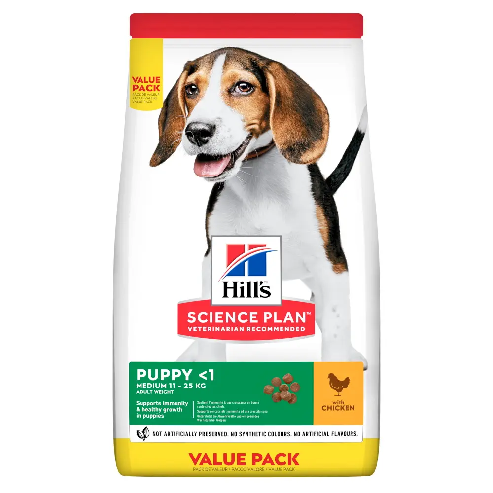 Hills SP CANINE PUPPY MED CHK 18 KG VALPK