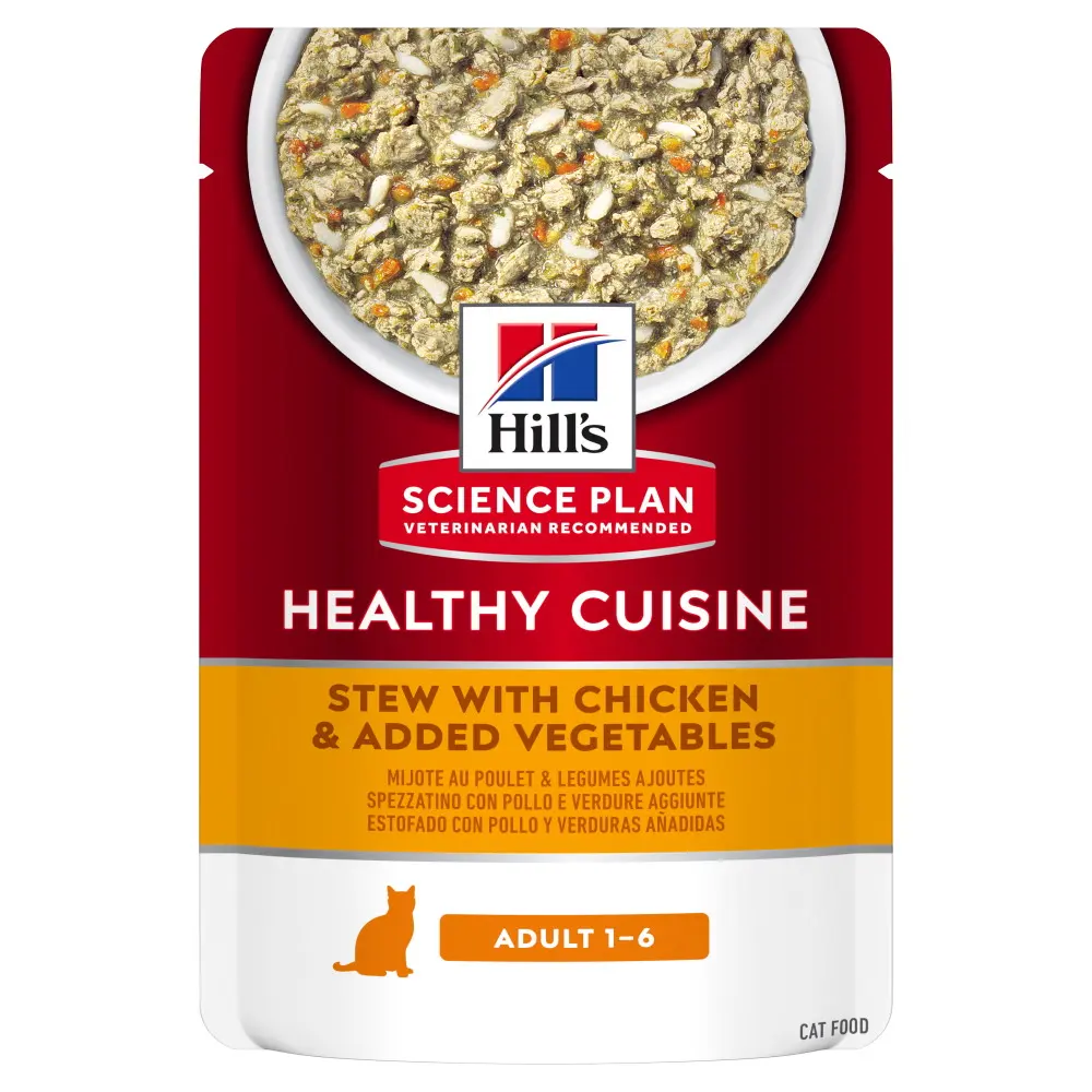 Hills SP FELINE ADULT CHK & VG STEW 12x80 G (PLICURI)