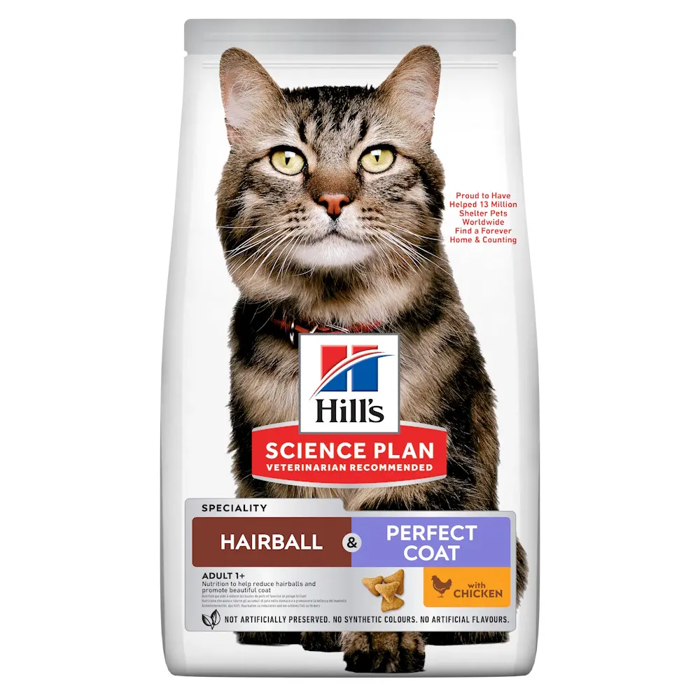 Hills SP FELINE ADULT HAIRBALL&PERFECT COAT 3 KG