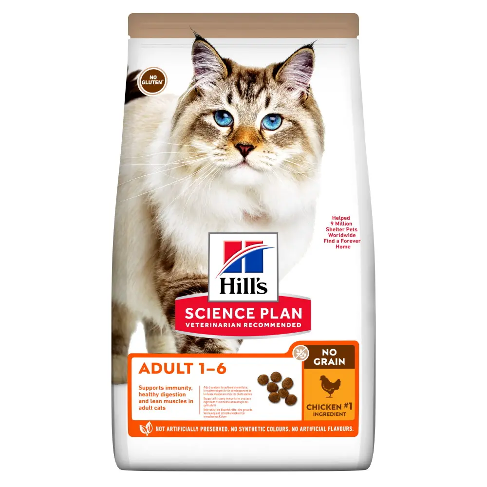 HILLS SP FELINE ADULT NO GRAIN CHK 1.5 KG