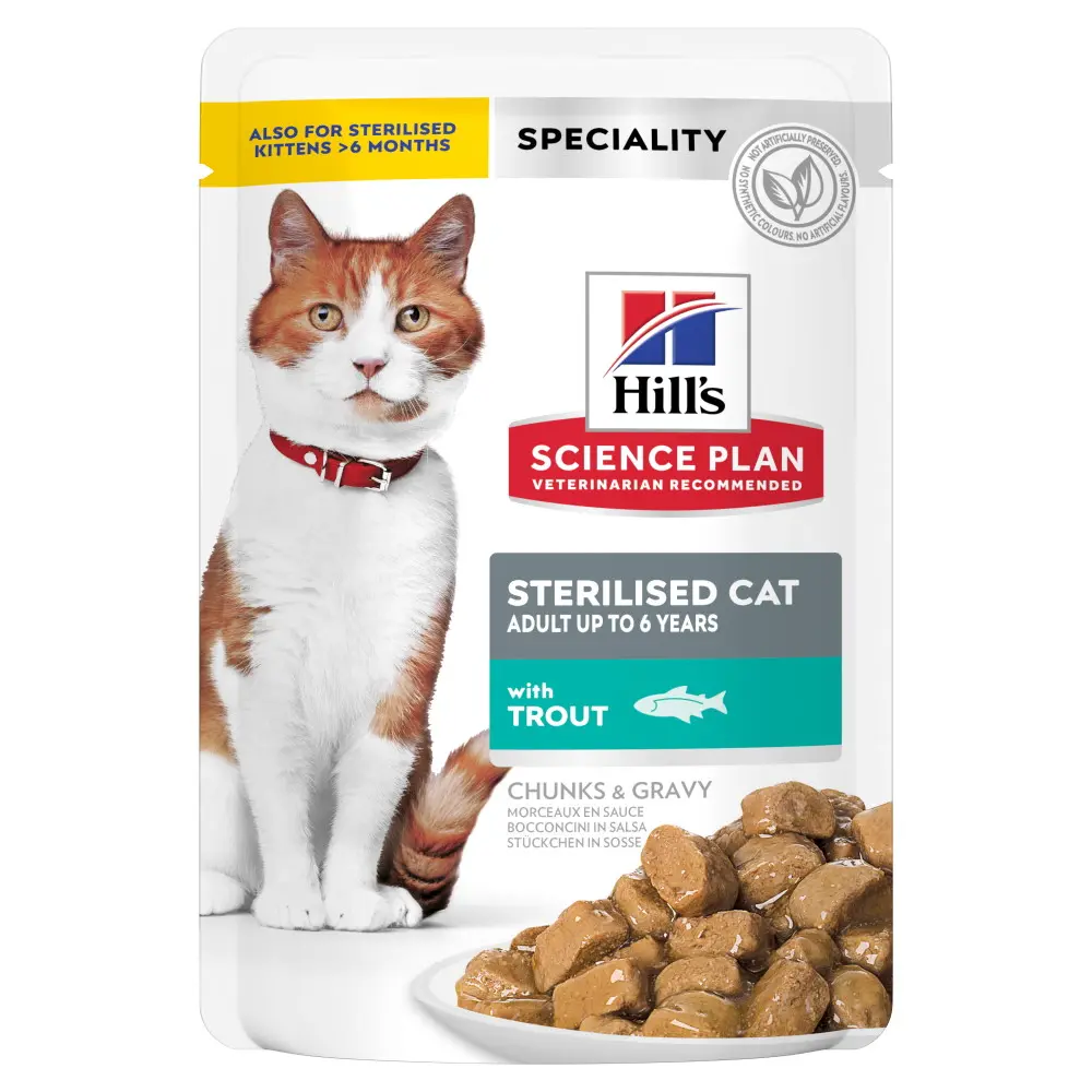 SP FELINE ADULT STERILISED PASTRAV 12x85 G (PLICURI)