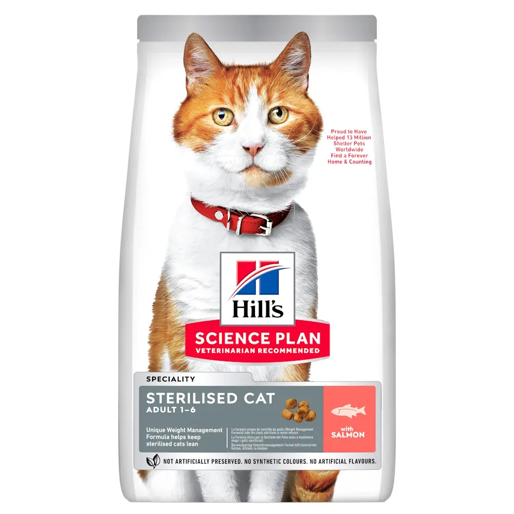 Hills SP FELINE ADULT STERILISED SALMON 15 KG