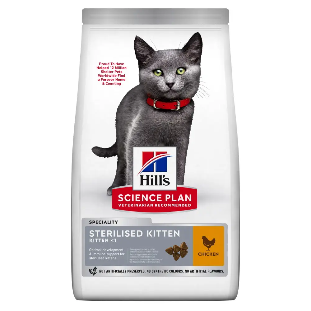 Hills SP FELINE KITTEN STERILISED CHK 1.5 KG