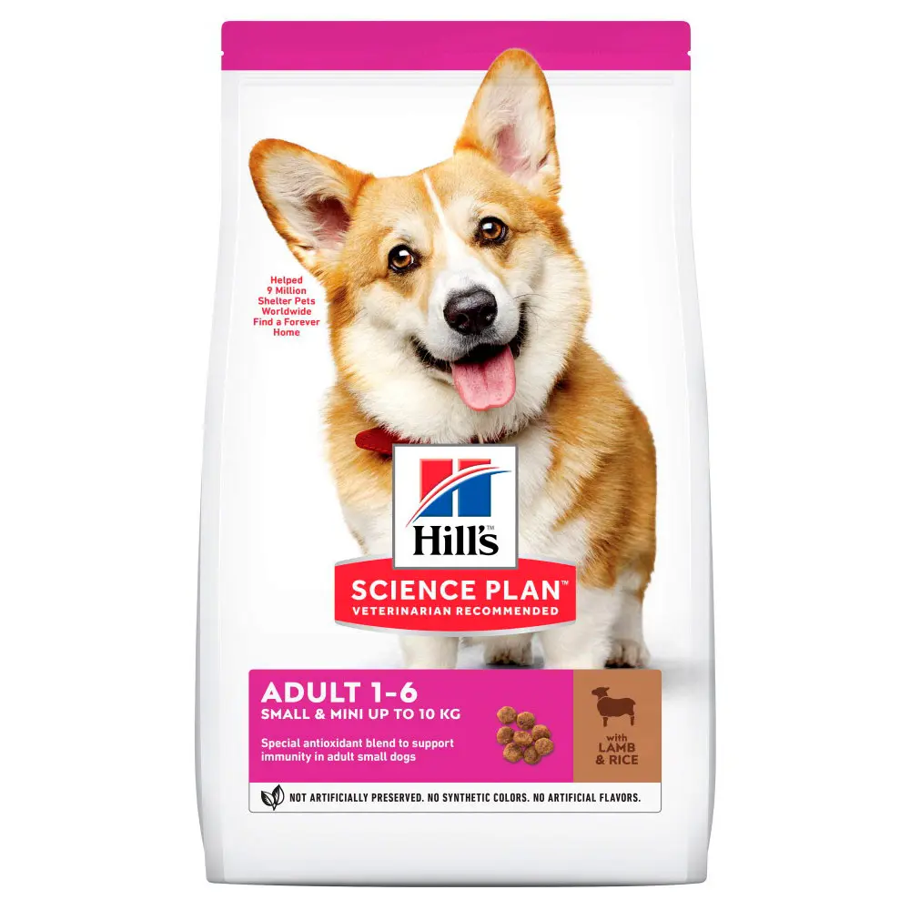 Hills SP CANINE ADULT S&M L&R, hrana uscata pentru caini adulti de talie mica, cu miel si orez, 1.5 KG