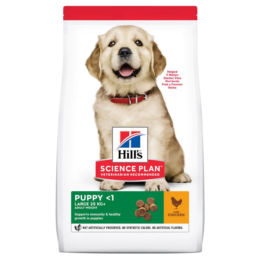 Hills SP CANINE PUPPY LB CHK, hrana uscata pentru caini juniori de talie mare, cu pui, 2.5 KG