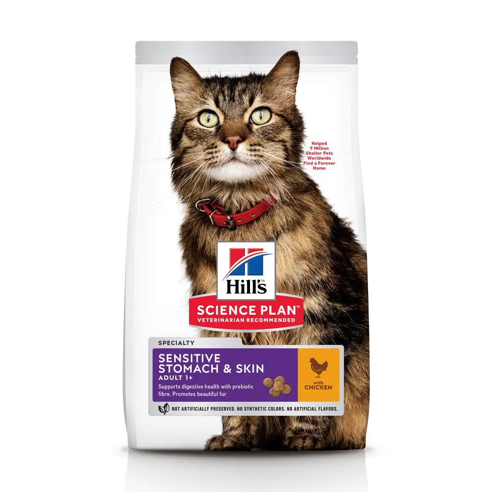 Hills SP FELINE ADULT SKIN & STOMACH CHK 1.5 KG