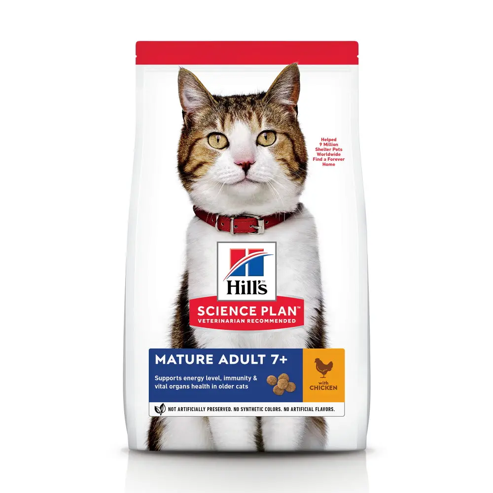Hills SP FELINE MATURE CHK, hrana uscata pentru pisici mature, cu pui, 1.5 KG