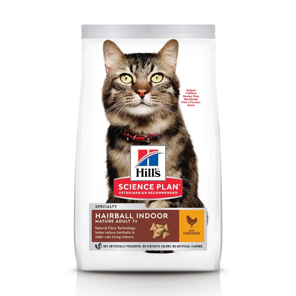 Hills SP FELINE MATURE HAIRBALL&INDOOR CHK 1.5 KG
