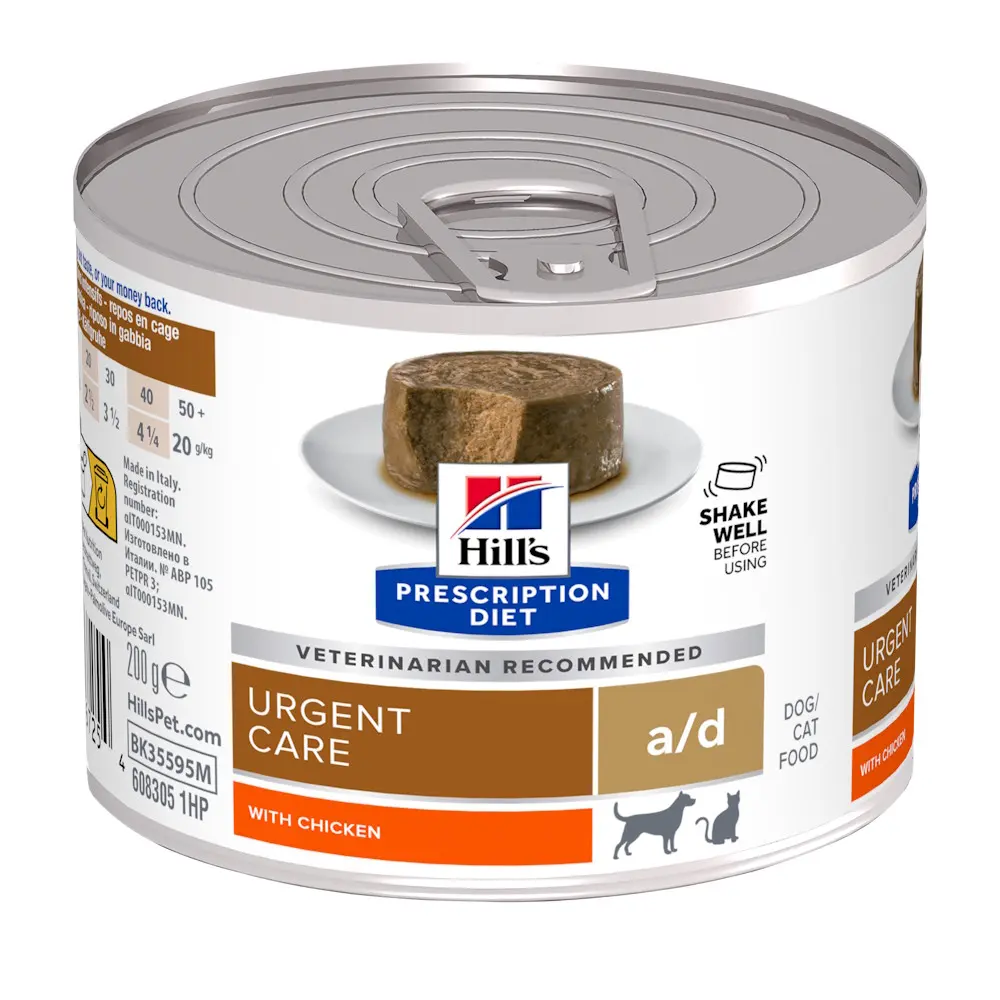 Hills PD CANINE A/D, conserva dietetica pentru caini, 200 gr