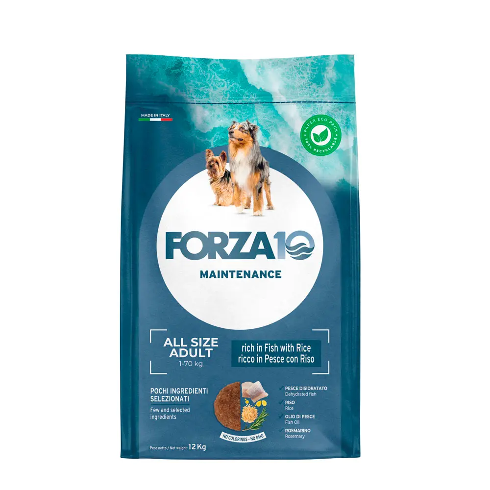 FORZA 10 ALL DAY ALL BREED DOG FISH AND RICE 12 KG