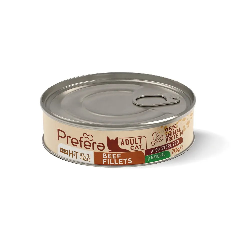 Prefera Pro H&T Adult- beef fillets 70gr