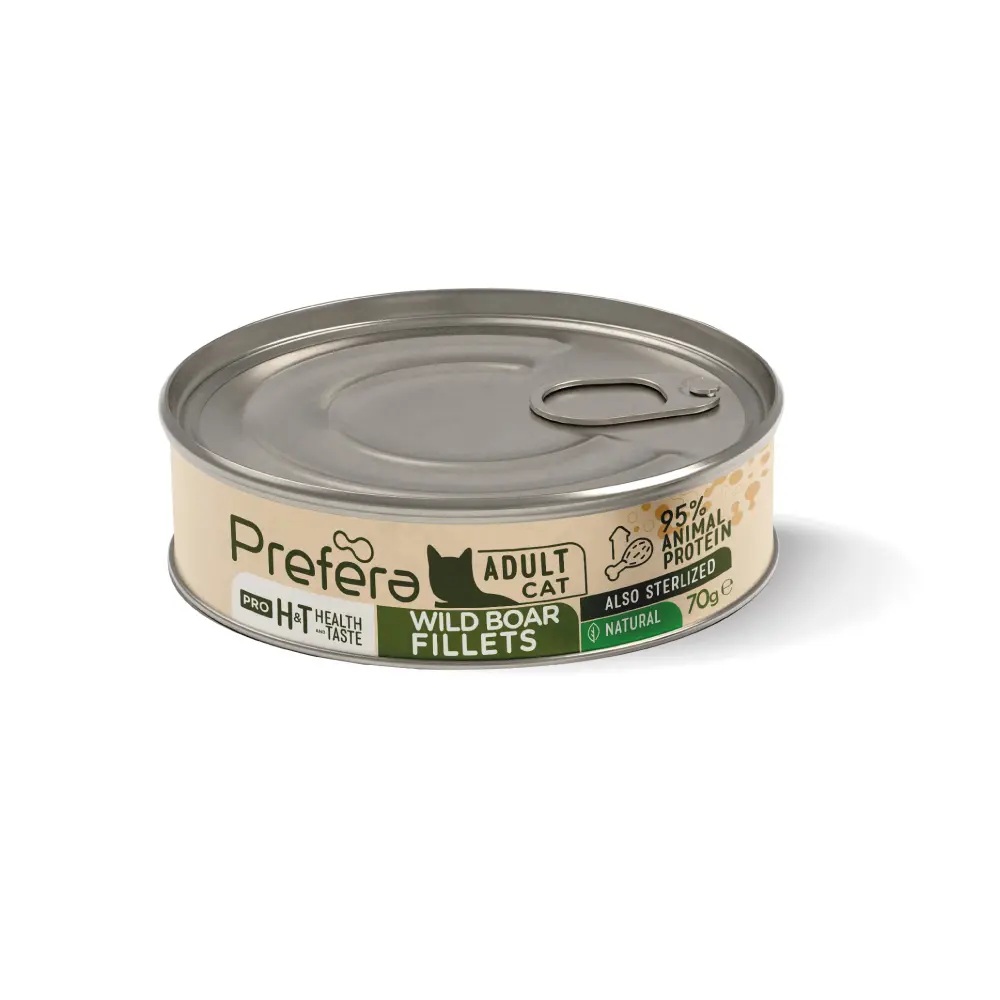 Prefera Pro H&T Adult- wild boar fillets 70 gr