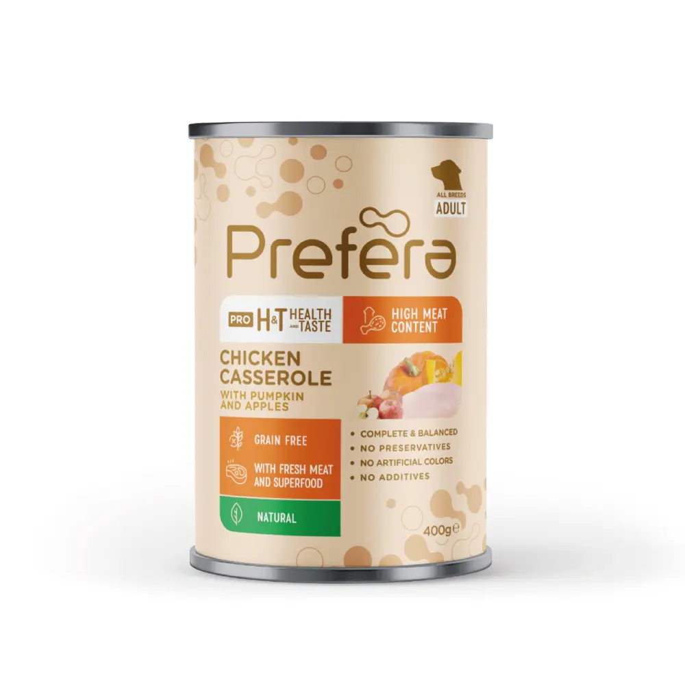 Prefera Pro H&T Adult- chicken casserole 400gr
