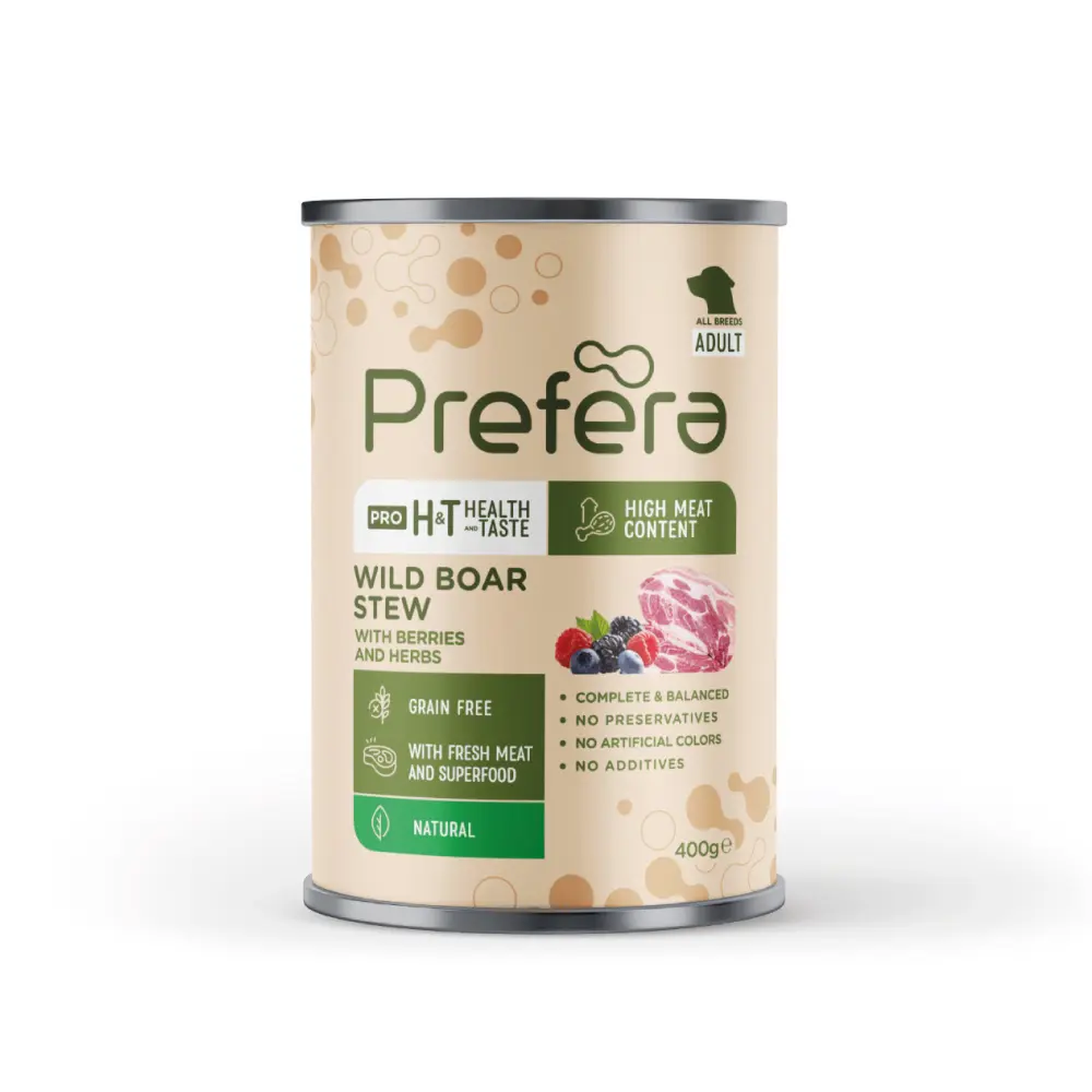 Prefera Coarse pate with wild boar, berries and herbs 400 gr