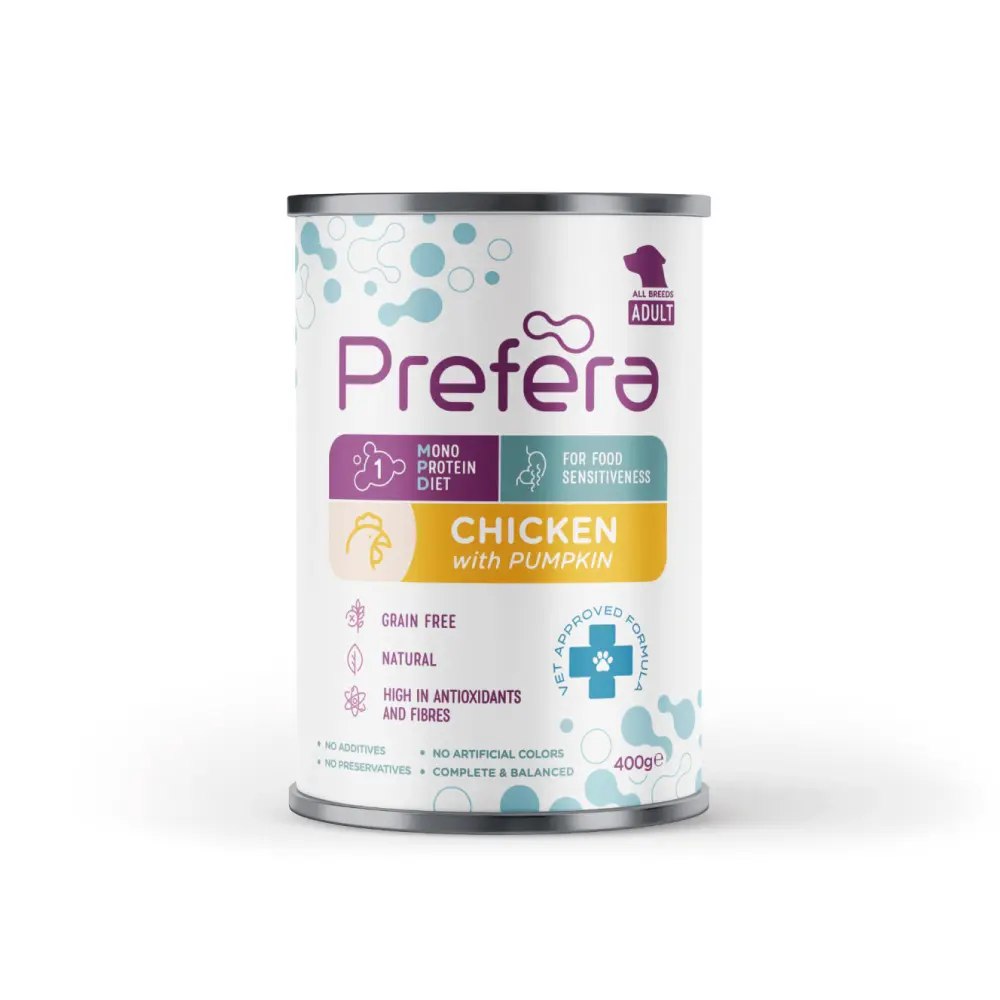 Prefera MPD Adult- chicken and pumpkin 400gr