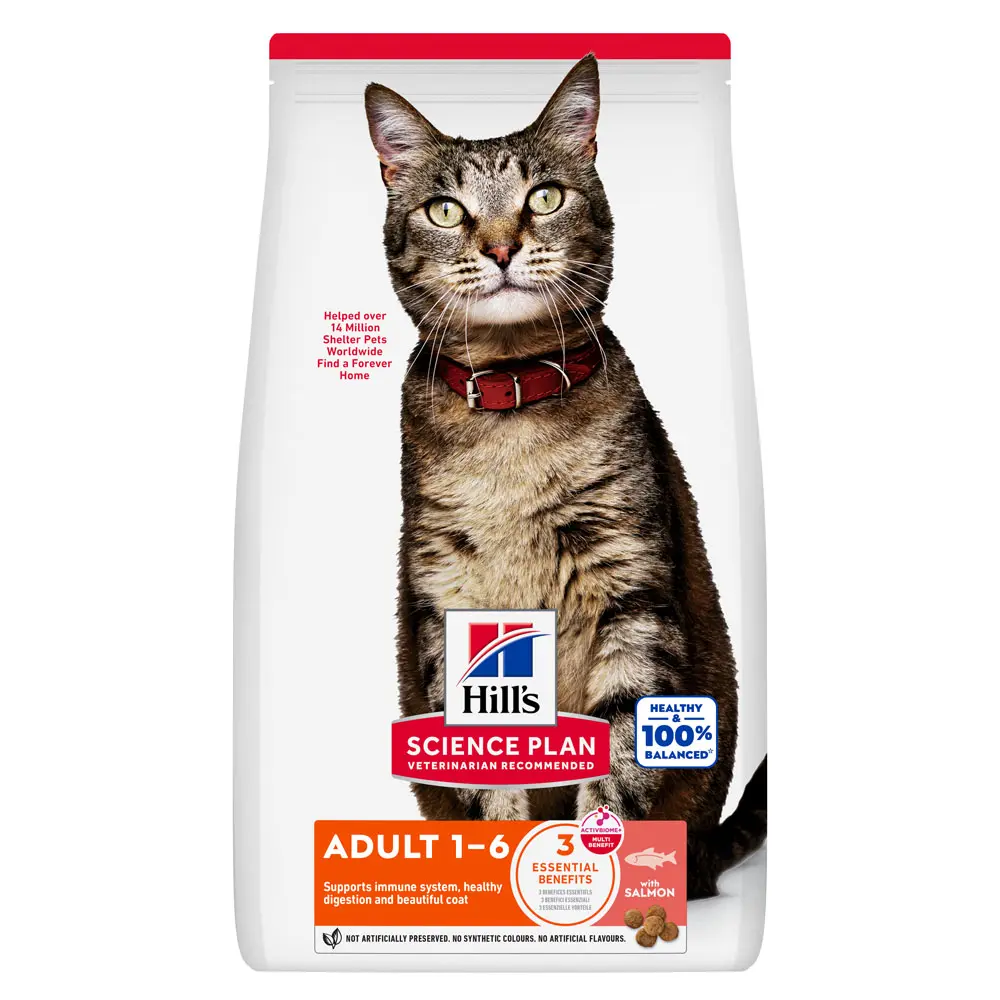 Hills SP FELINE ADULT SALMON, hrana uscata pentru pisici adulte, cu somon, 1.5 kg