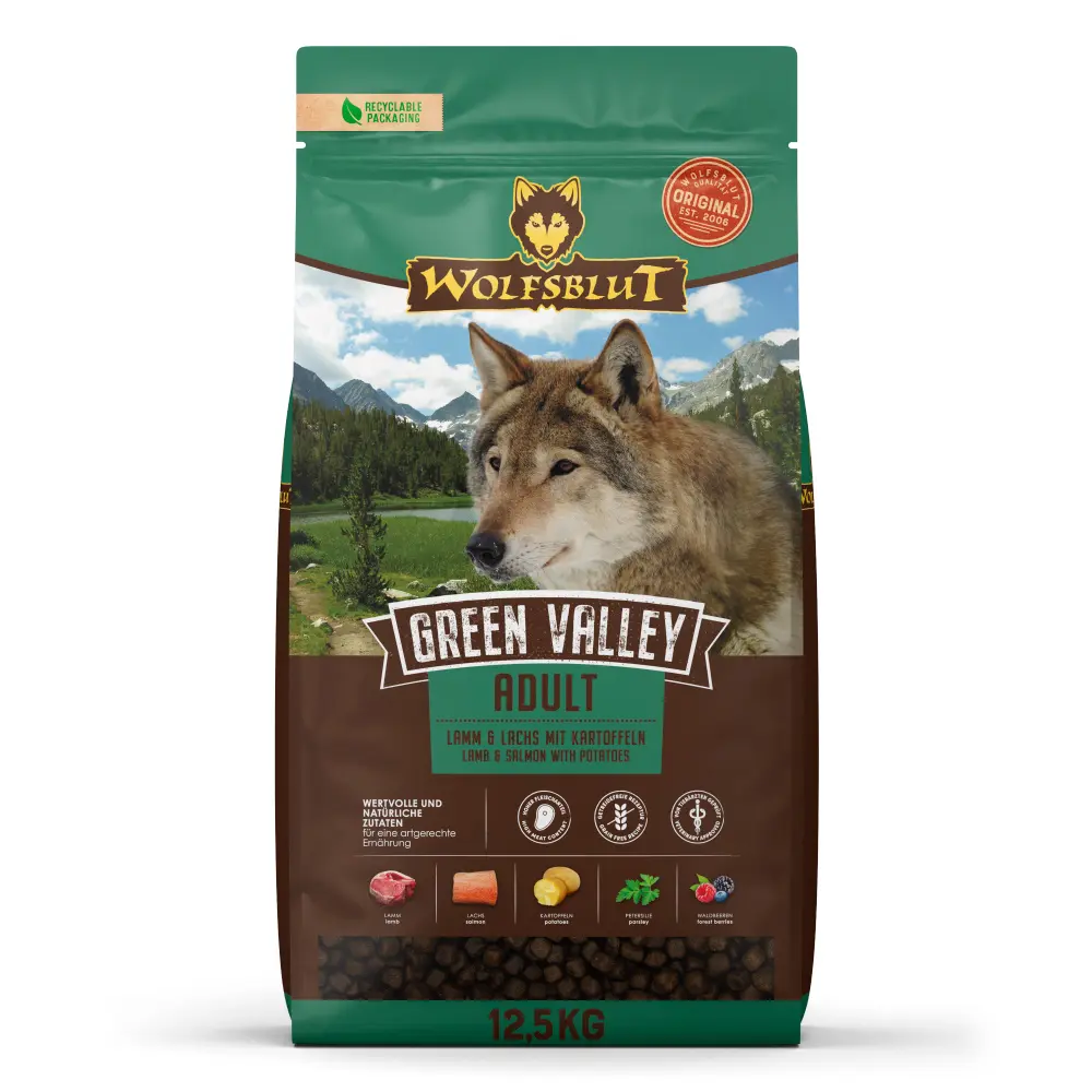 Wolfsblut Green Valley Adult - lamb 12.5 kg