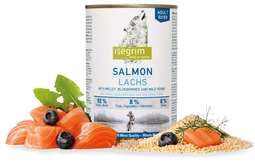 Conserva Isegrim Dog Adult - Salmon, 400 gr