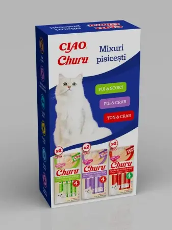 Ciao Churu Mixuri Pisicesti Churu Bites si Churu Creamy 6 Buc