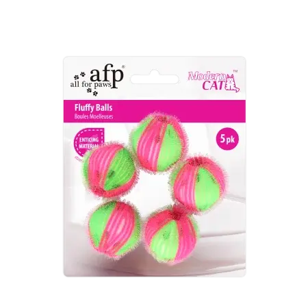 Afp Modern Cat Fluffy Balls Set 5 Buc