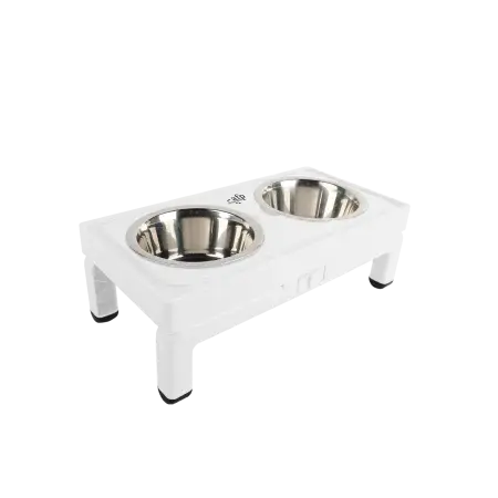 All for Paws Adjustable Double Feeder cu Doua Boluri 2x750 ML