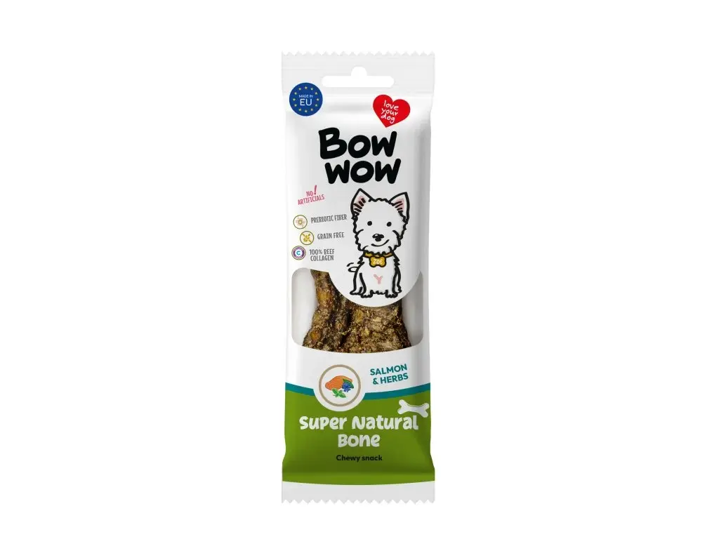 Bow Wow Recompensa Super Natural Bone cu Somon si Ierburi 24 Gr